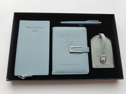Arctic Blue – Elegant Travel Gift Set - Golden Line Box
