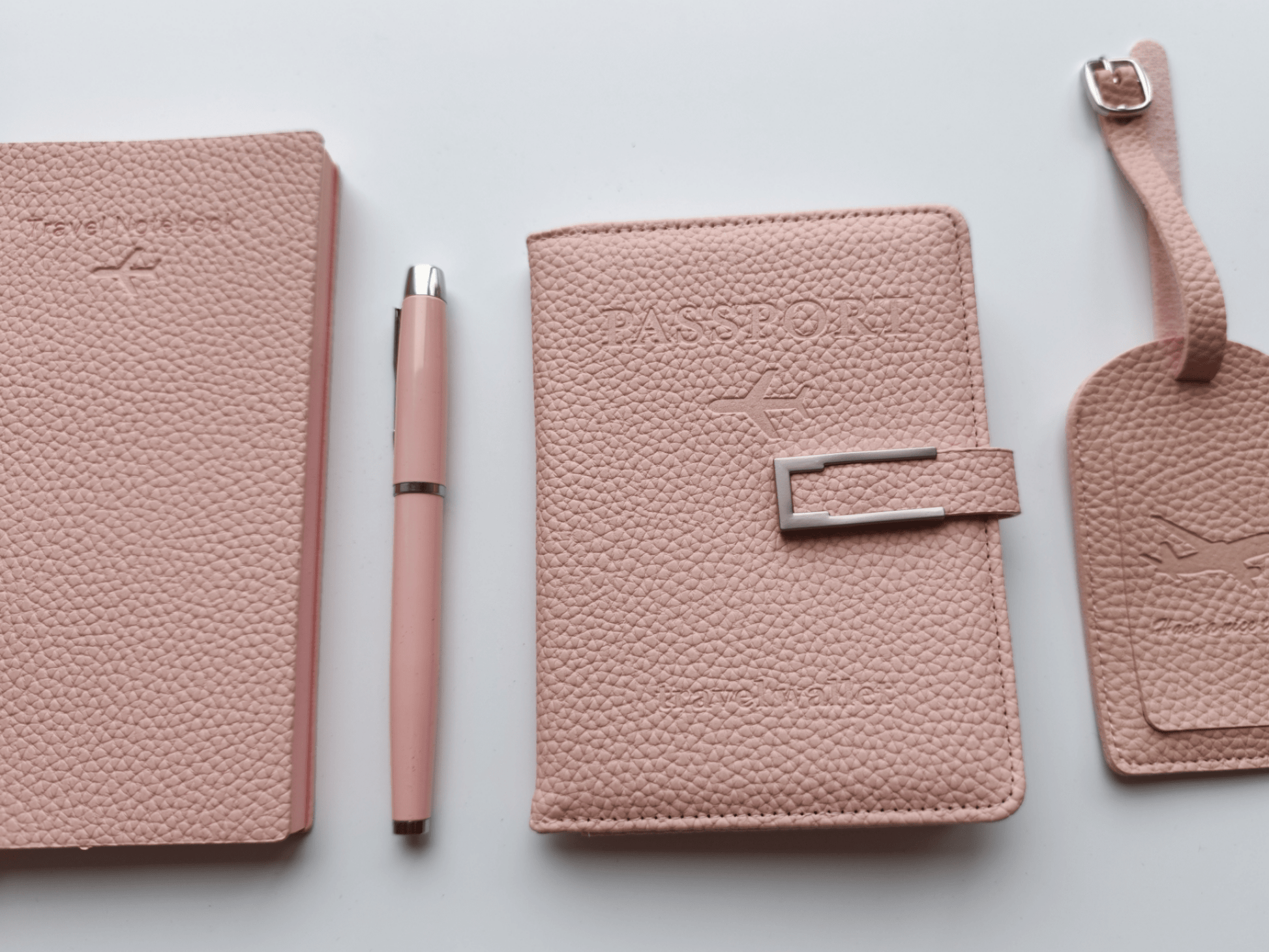 Blush Pink – Elegant Travel Gift Set - Golden Line Box