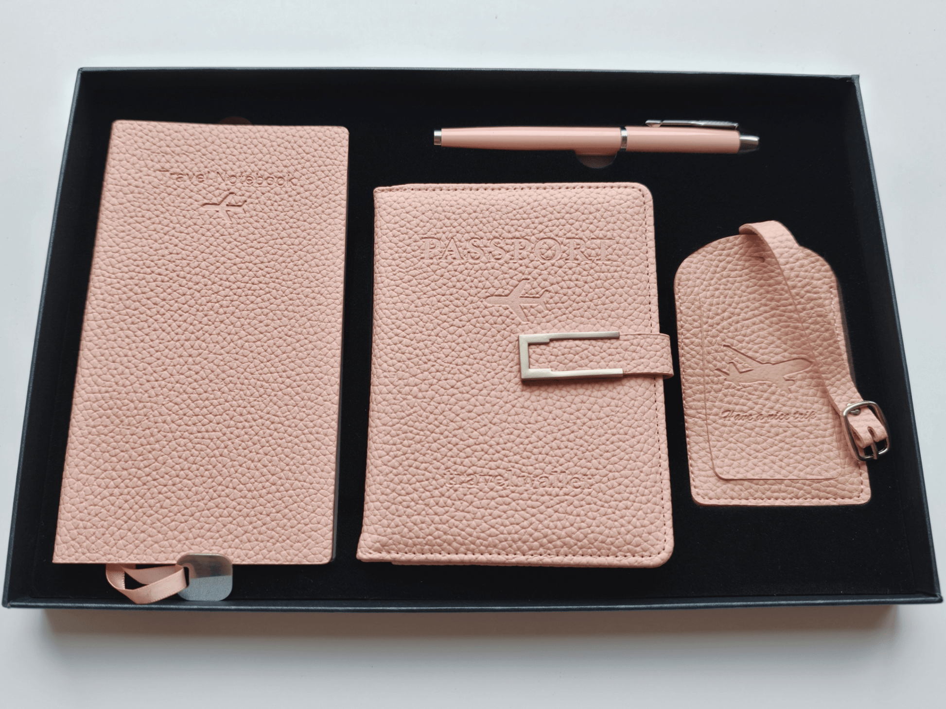 Blush Pink – Elegant Travel Gift Set - Golden Line Box