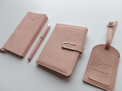 Blush Pink – Elegant Travel Gift Set - Golden Line Box