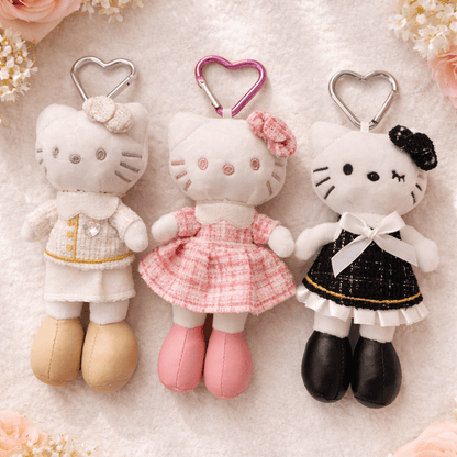 Elegant Bag Charm Chic Kitty, Keychains - Golden Line Box