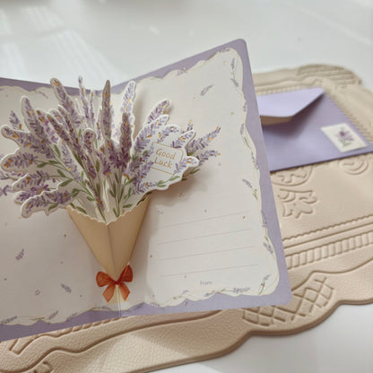Floral Greeting Cards - Flower Bouquet - Golden Line Box