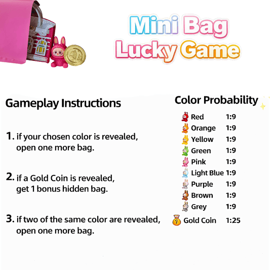 Mini Bag Lucky Game - Golden Line Box